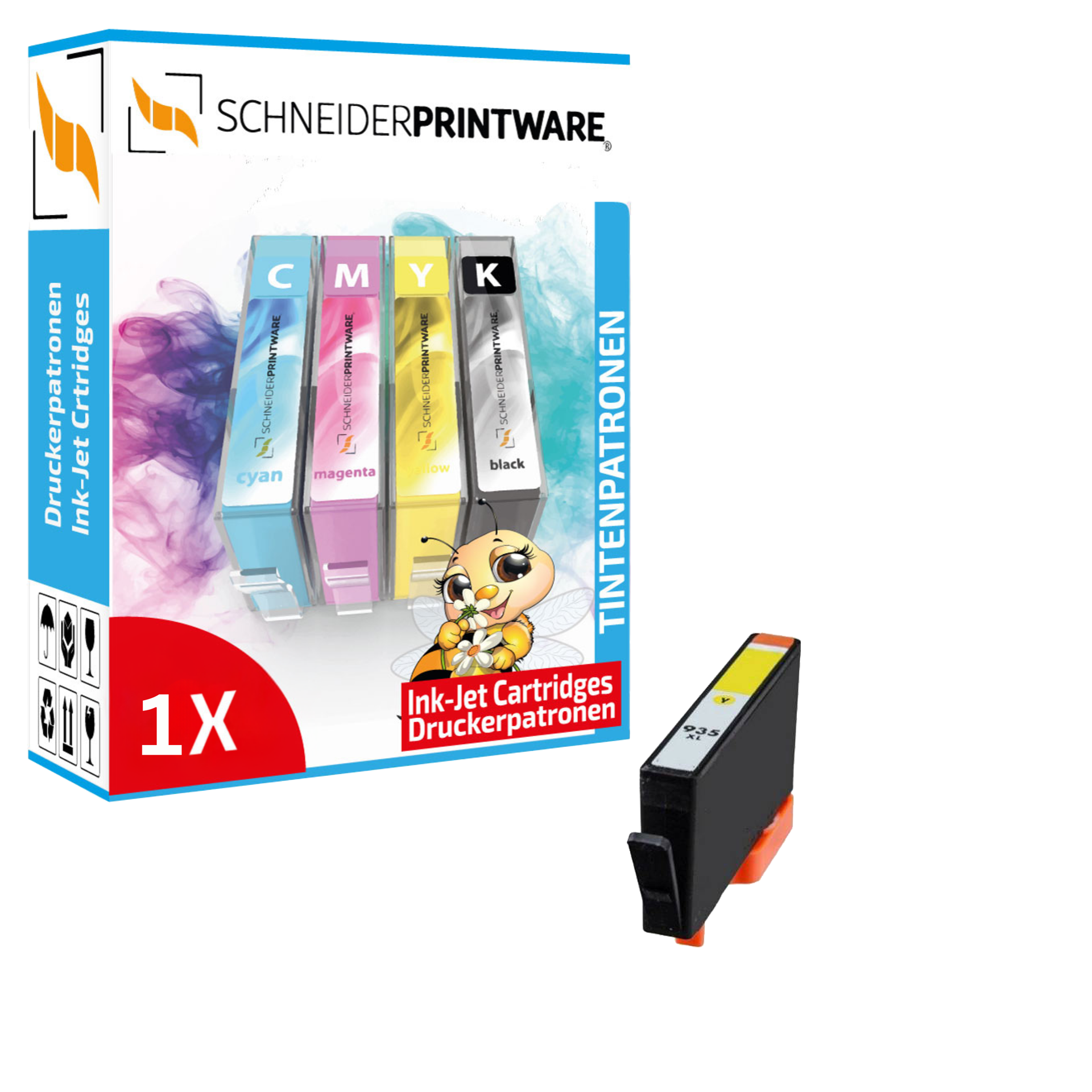 Schneider Druckerpatrone ersetzt HP 935XL Yellow