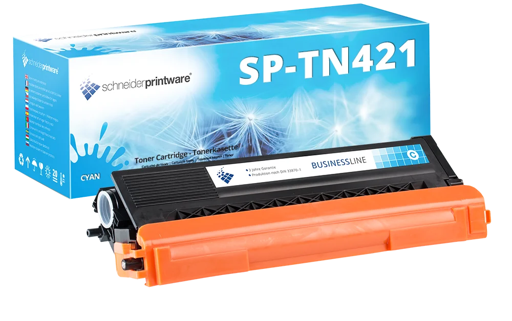 Schneiderprintware Toner | 30% mehr Leistung | als Ersatz für Brother TN-421C