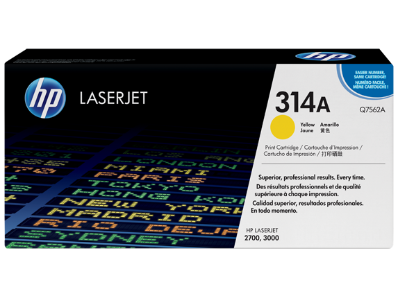HP 314A Yellow Originaltoner Q7562A