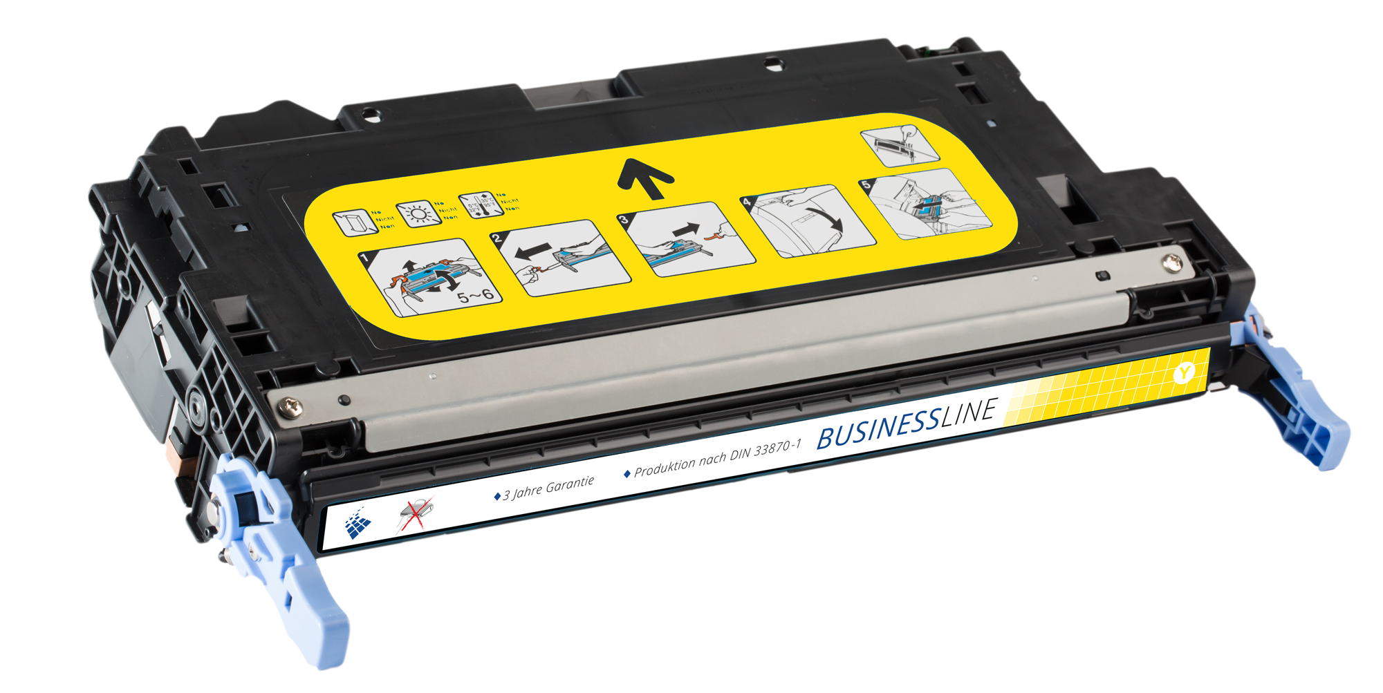 Hochleistungs- Toner +40% mehr Druckleistung ersetzt HP 503A / Q7582A Yellow