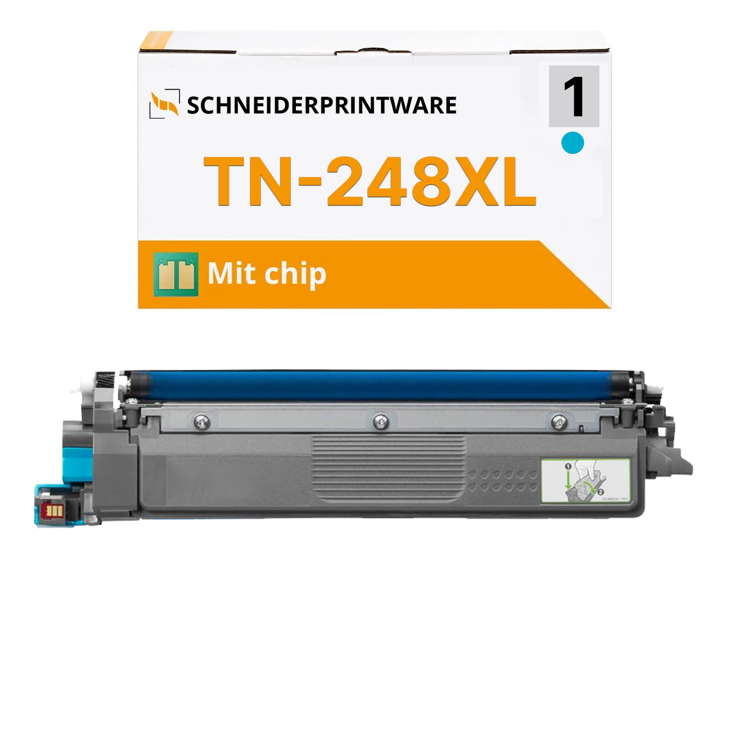 Kompatibel TN-248XLC Toner Cyan