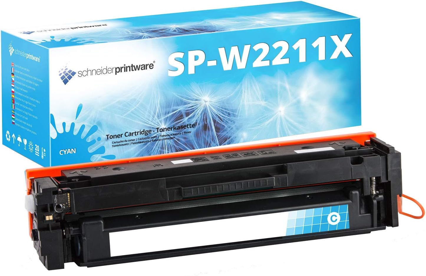 Fachgerecht aufbereitet für HP 207X 207A W2211X Toner MIT CHIP Cyan