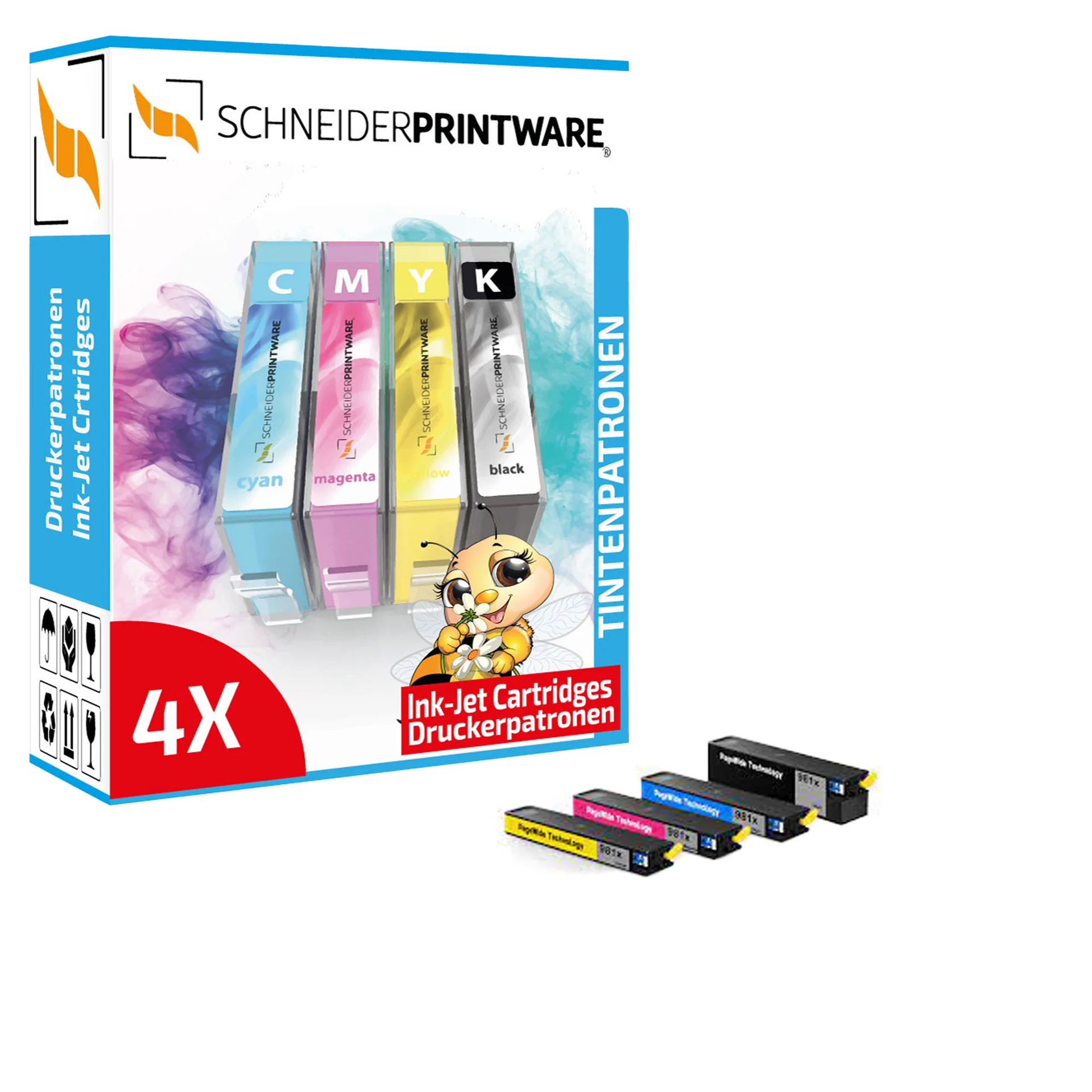 Schneider Druckerpatrone ersetzt HP 981X Multipack