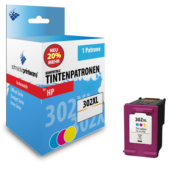 Schneiderprintware Druckerpatrone für HP 302XL (Color)