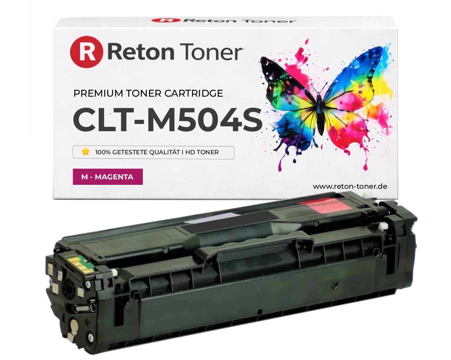 Reton Toner ersetzt Samsung CLT-M504S Magenta Reton Toner ersetzt Samsung CLT-M504S Magenta