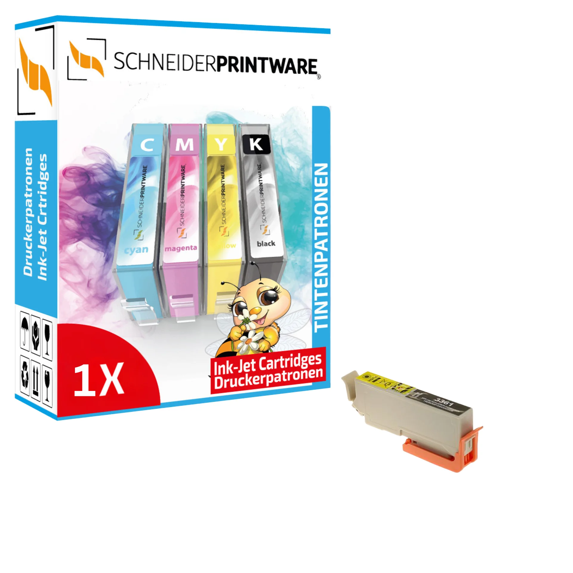 Kompatibel mit Epson 33XL/ T3361- Druckerpatrone Fotoschwarz