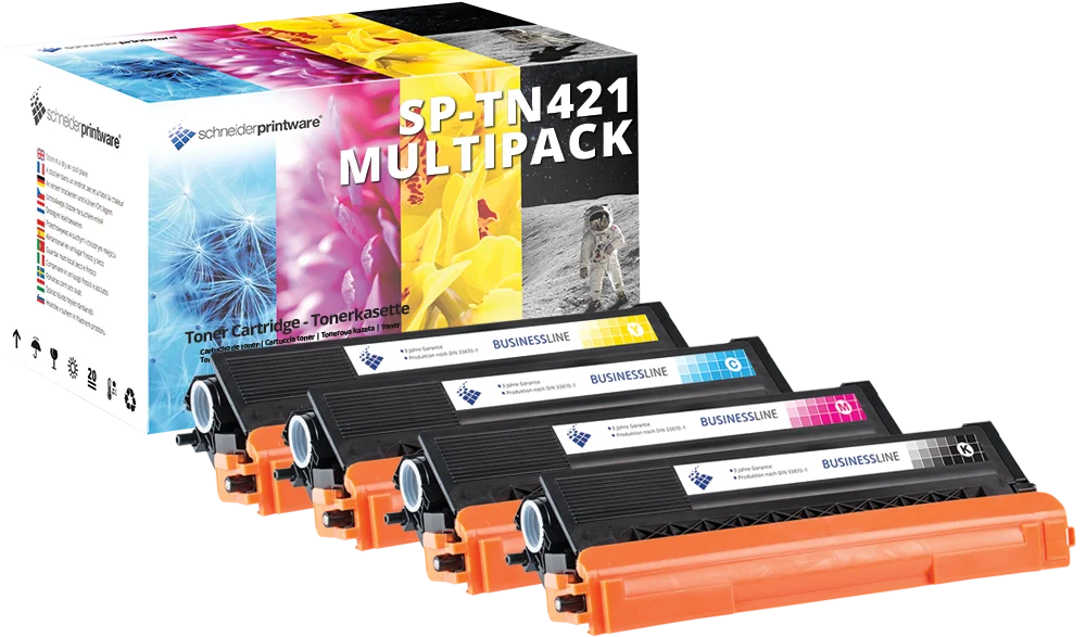 Kompatibel Toner 30% mehr Leistung TN-421 für Brother DCP-L8410CDW Set