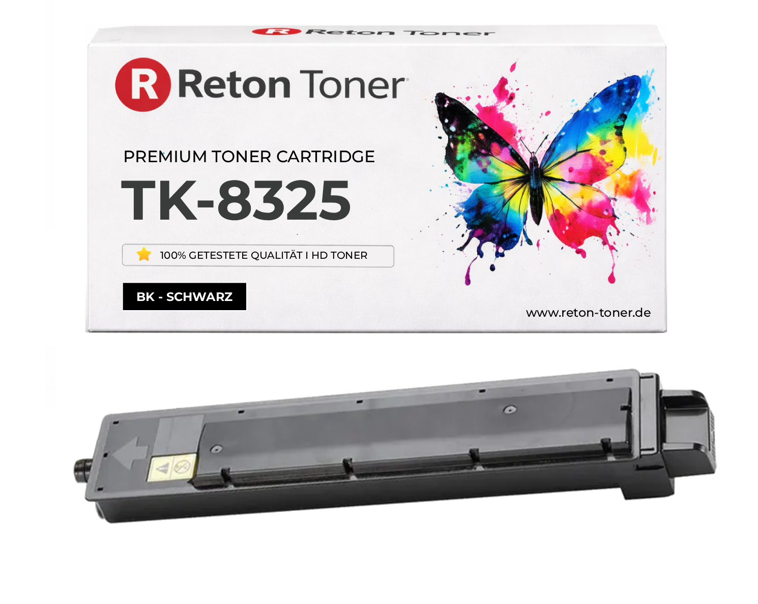 Original Reton Toner ersetzt Kyocera TK-8325K / 1T02NP0NL0