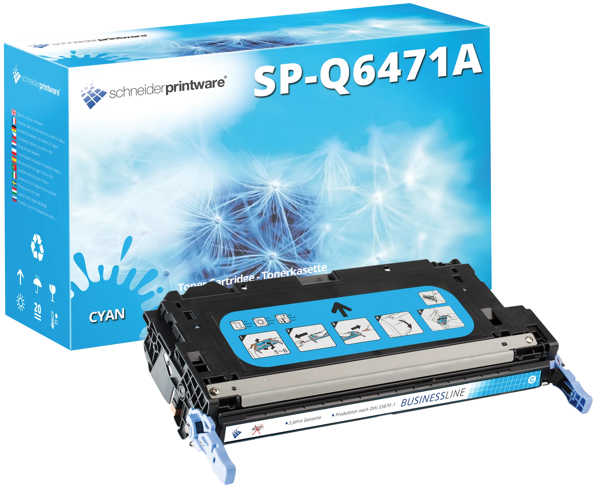 Business Toner ersetzt HP 502A / Q6471A