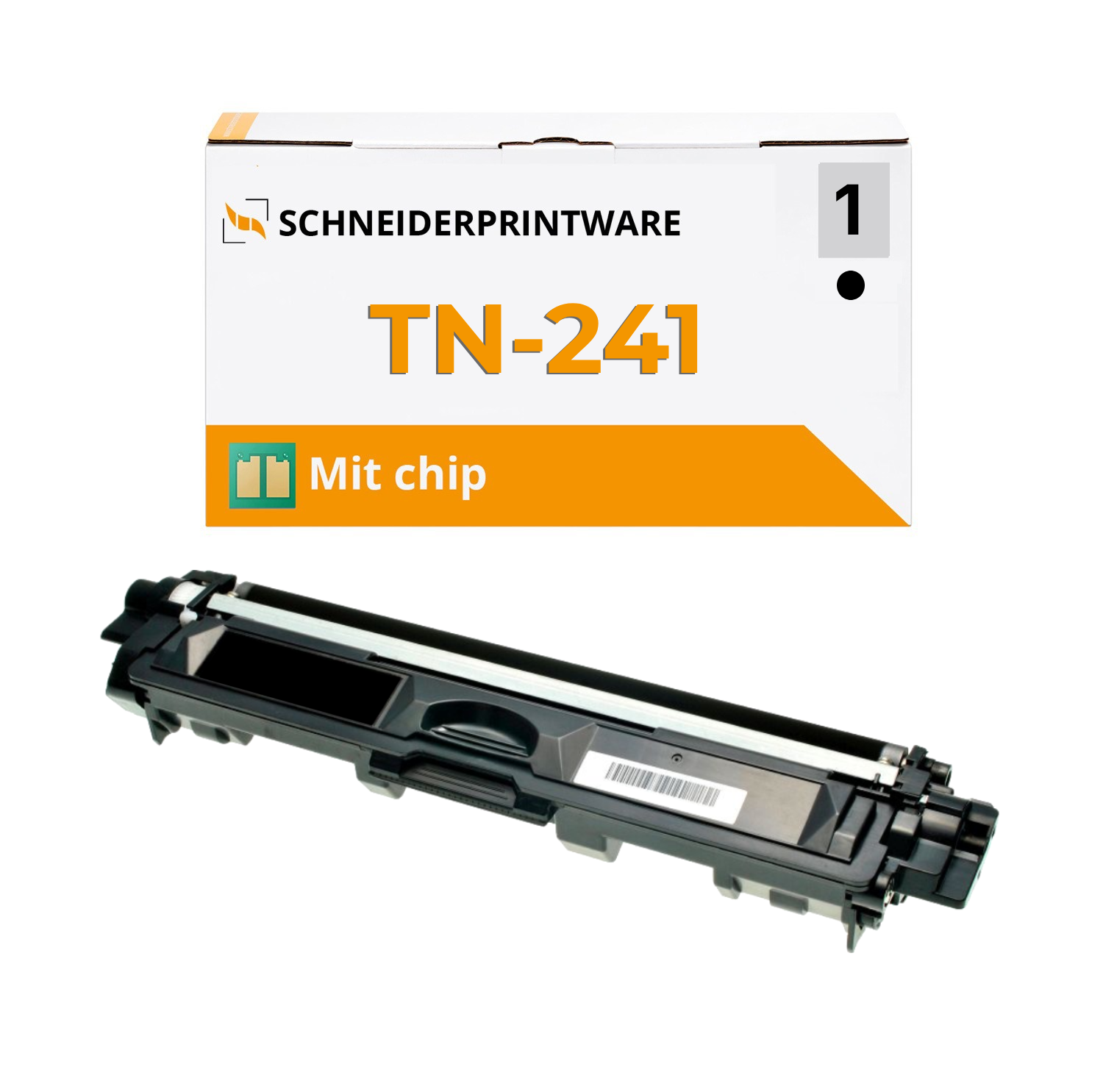 Kompatibel für Brother TN-241 Schwarz Toner mit Chip