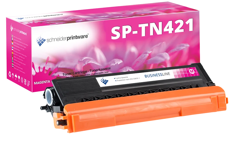 Schneiderprintware Toner | 30% mehr Leistung | als Ersatz für Brother TN-421M