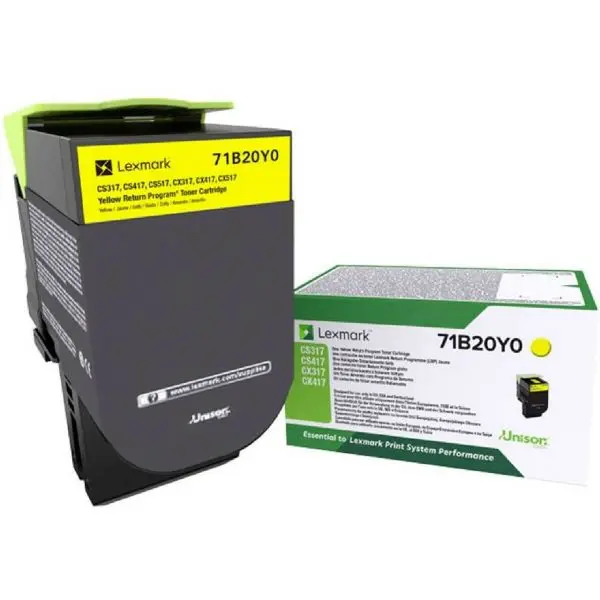 Original Lexmark Toner 71B20Y0 Gelb Original Lexmark Toner 71B20Y0 Gelb