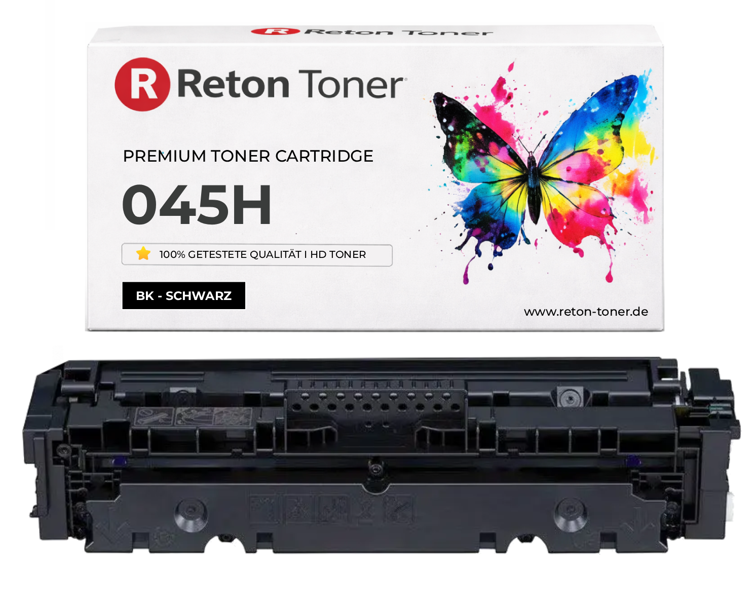 Original Reton Toner ersetzt Canon 045H Black / Schwarz Original Reton Toner ersetzt Canon 045H Black / Schwarz