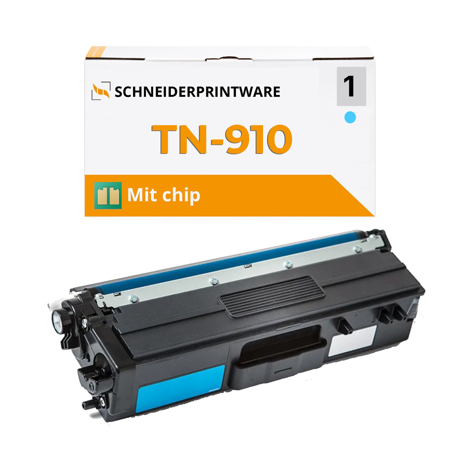 Kompatibel für Brother TN-910 Cyan Toner mit Chip