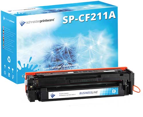 Kompatibler Toner 35% mehr Leistung ersetzt HP 131A / CF211A cyan