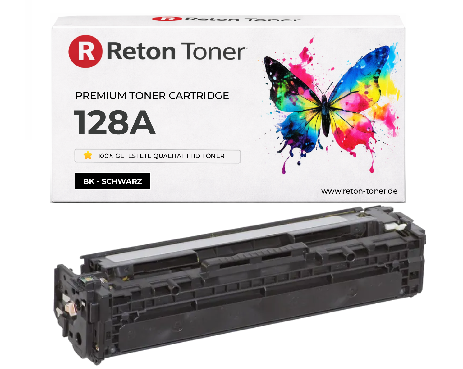 Reton Toner ersetzt HP 128A / CE320A Schwarz