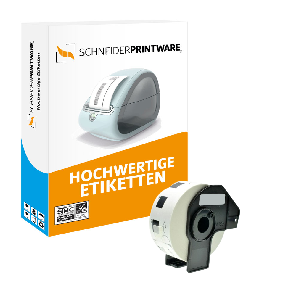 Kompatibel für Brother P-Touch QL 1050 (DK-11219) Etikett 1200x (12mm x 12mm) Weiss