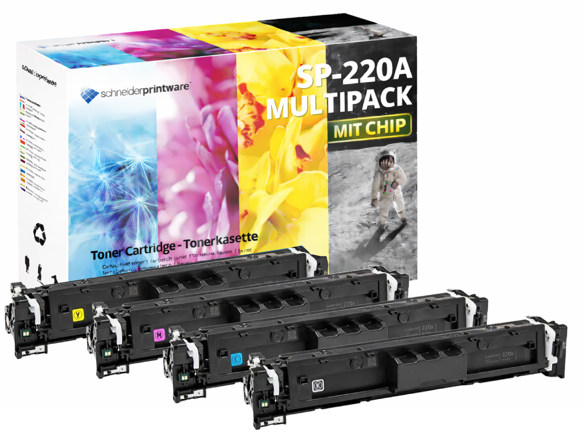HP 220A Toner Multipack | mit CHIP | W2200A W2201A W2202A W2203A HP 220A Toner Multipack | mit CHIP | W2200A W2201A W2202A W2203A