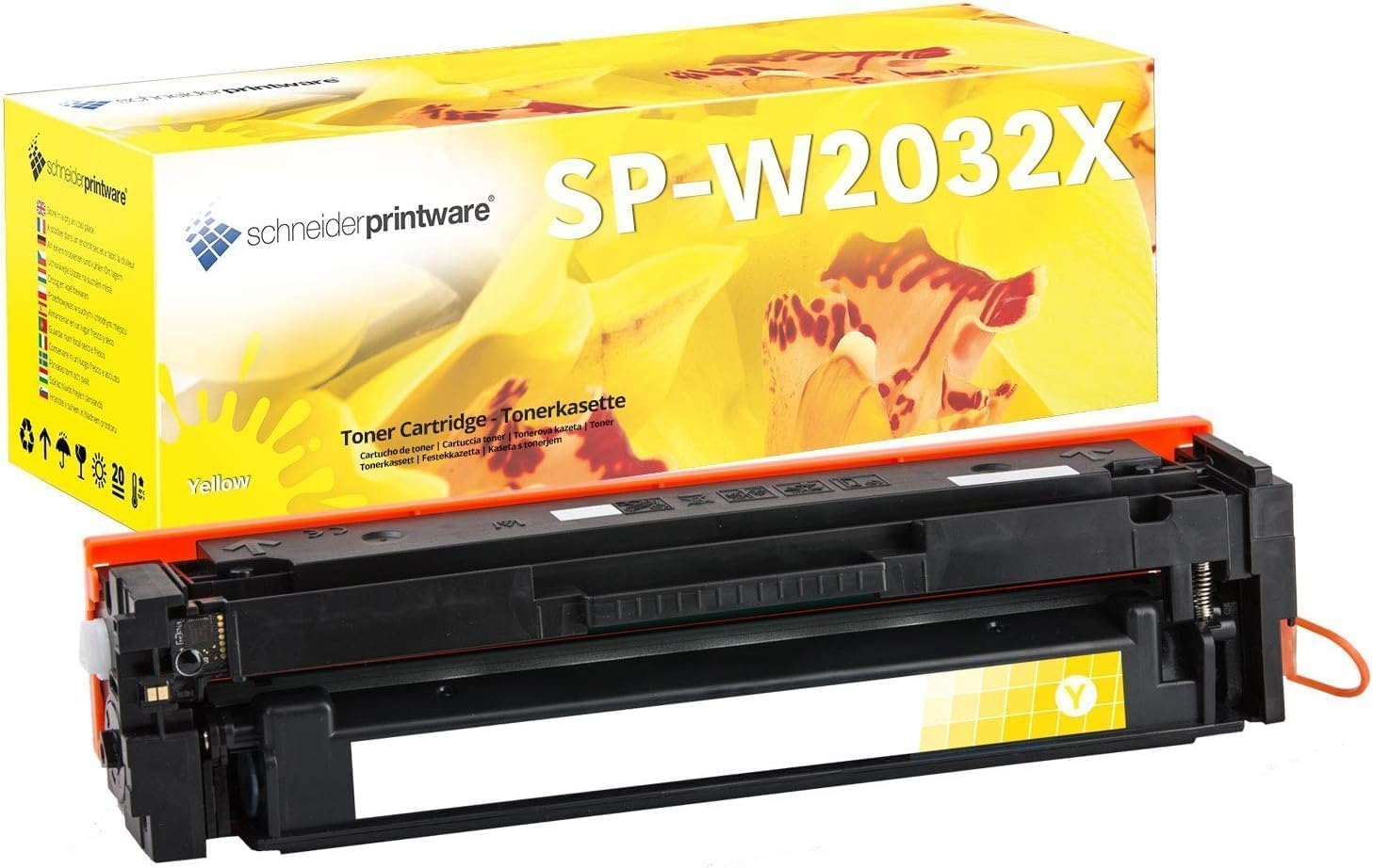 Fachgerecht Recycelter für HP 415X W2032X Toner gelb mit Chip