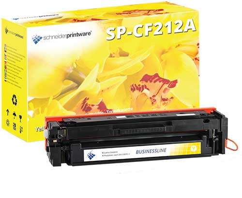 Kompatibler Toner 35% mehr Leistung ersetzt HP 131A / CF212A Yellow