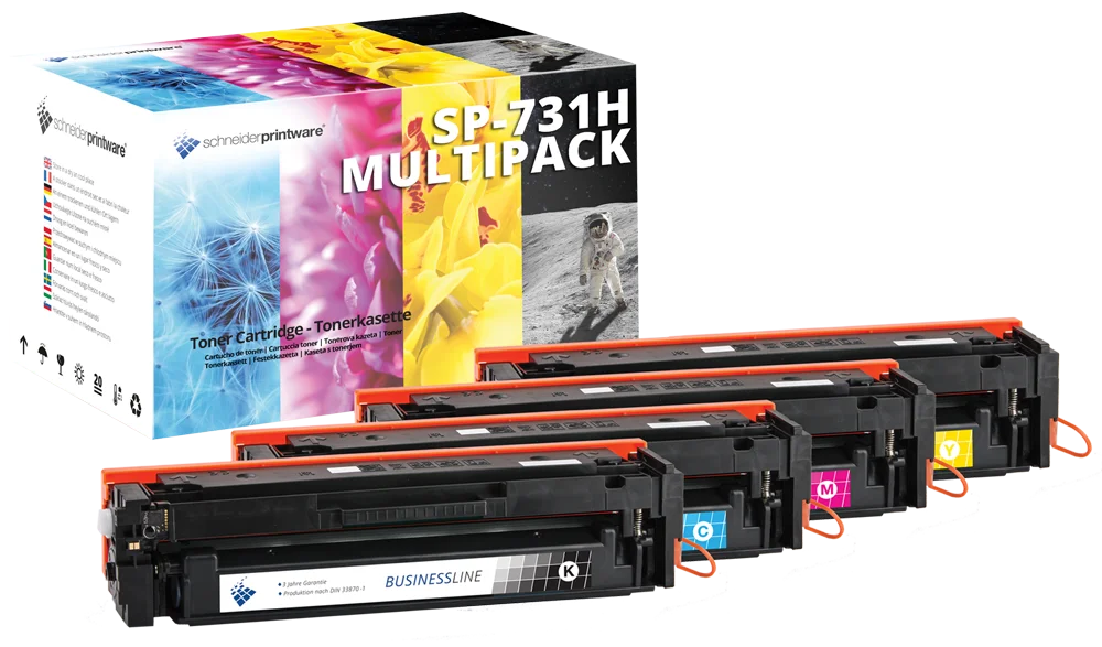 Kompatibel Toner 35% mehr Leistung für Canon 731H Multipack