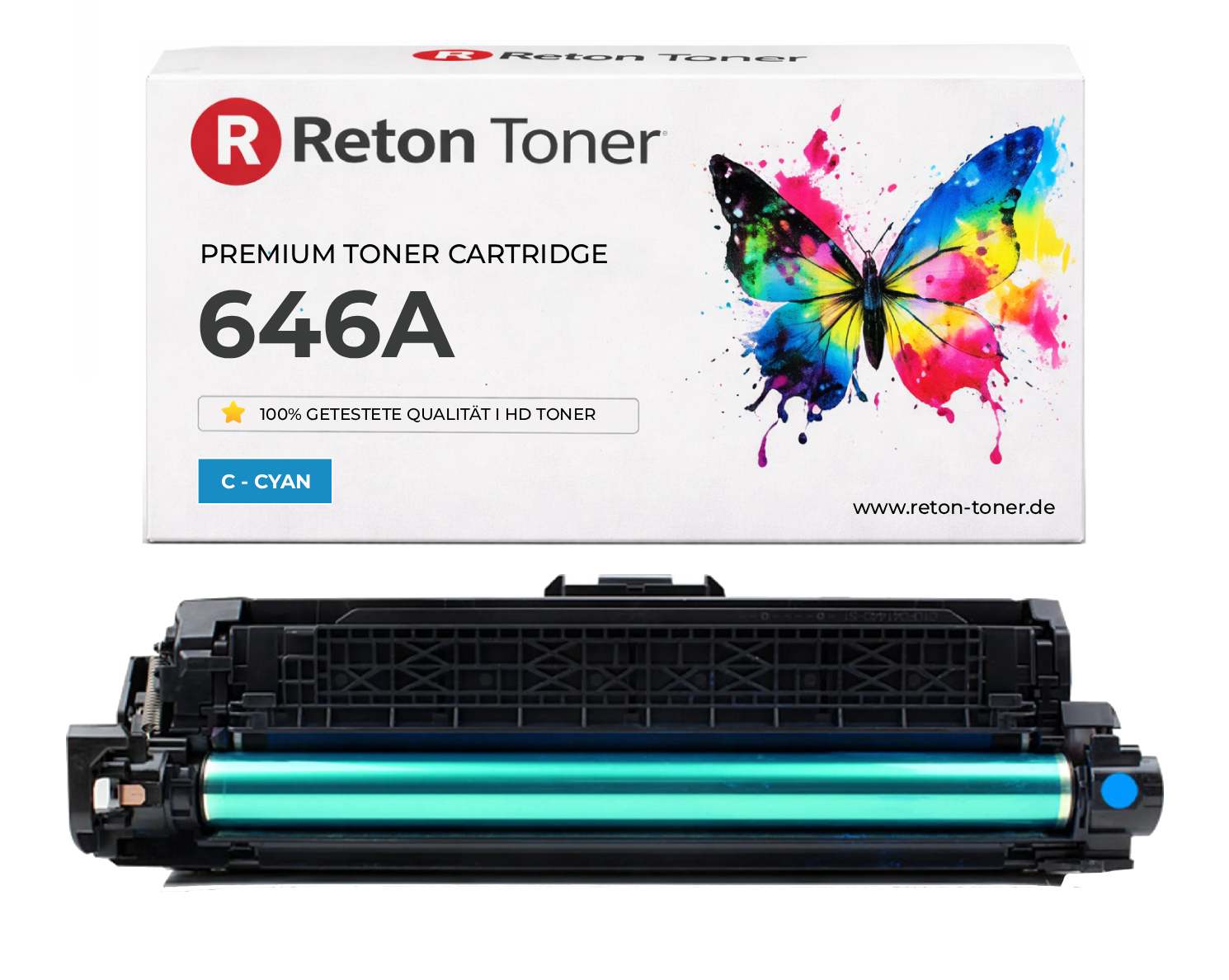Original Reton Toner ersetzt HP CF031A Cyan 12.500 Seiten