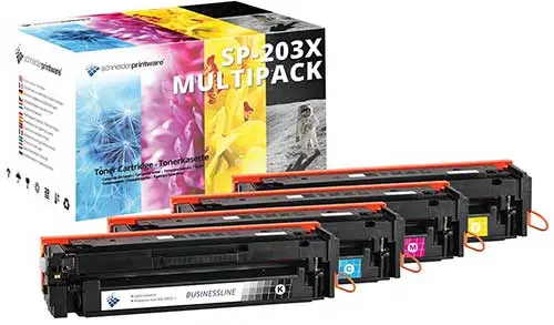 4 Schneiderprintware Toner kompatibel zu HP 203X