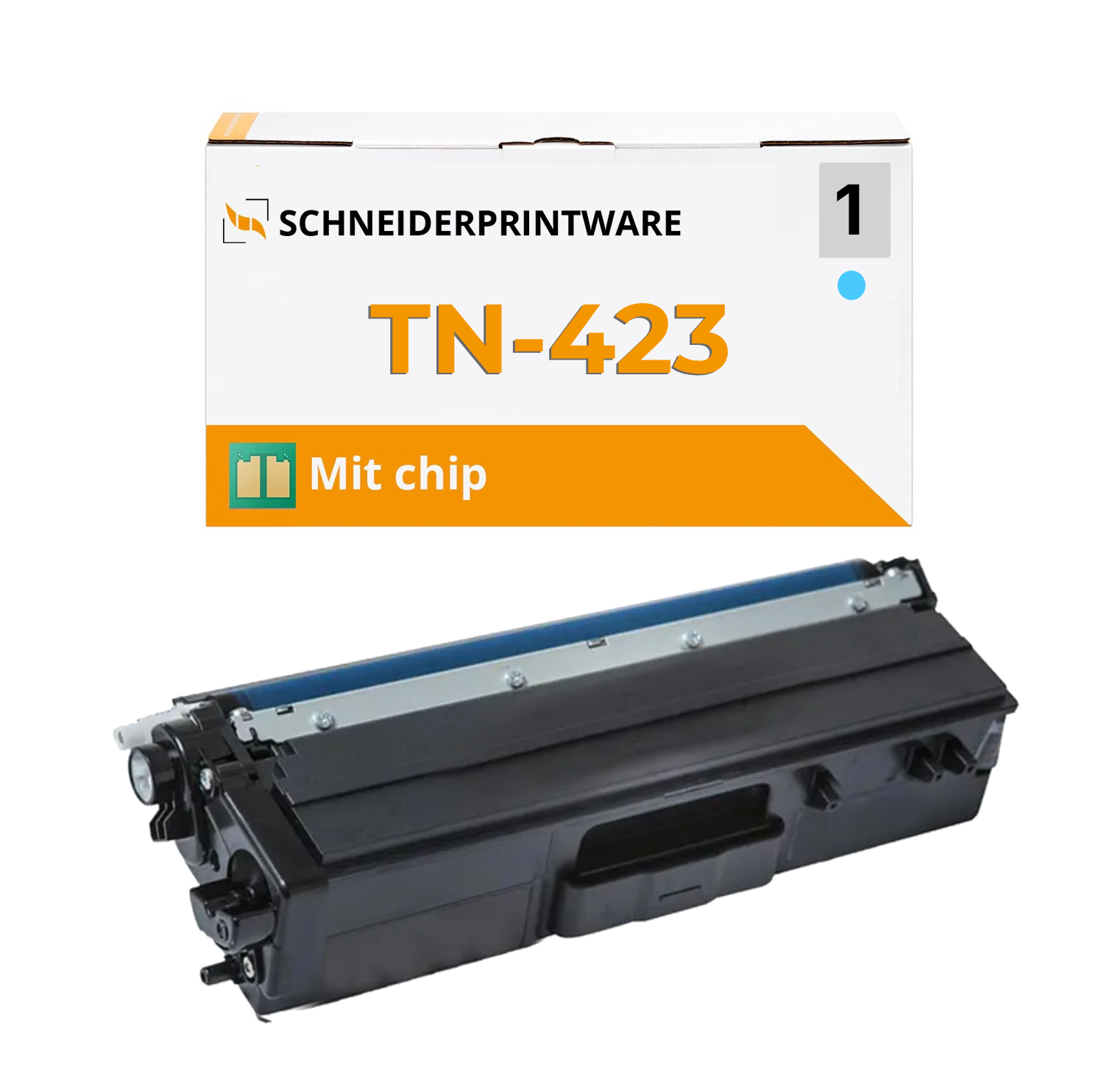 Kompatibel für Brother TN-423 Cyan Toner mit Chip 