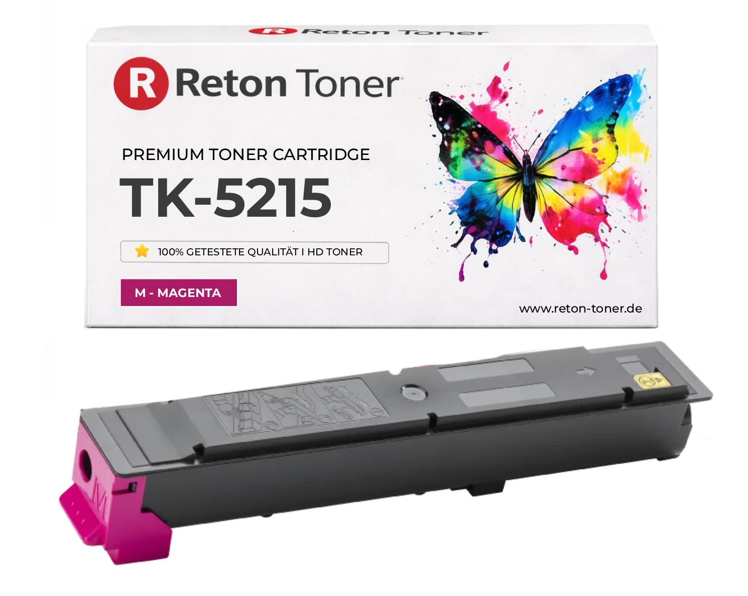Original Reton Toner ersetzt Kyocera TK-5215M / 1T02R6BNL0