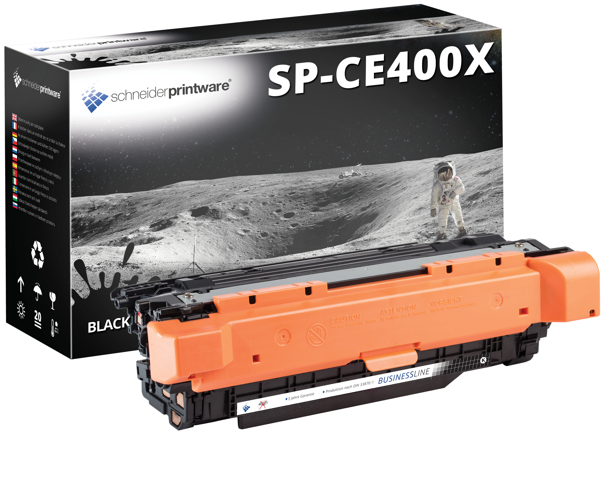 Hochleistungs-Toner +30% mehr Druckleistung ersetzt HP 507A / CE400A schwarz