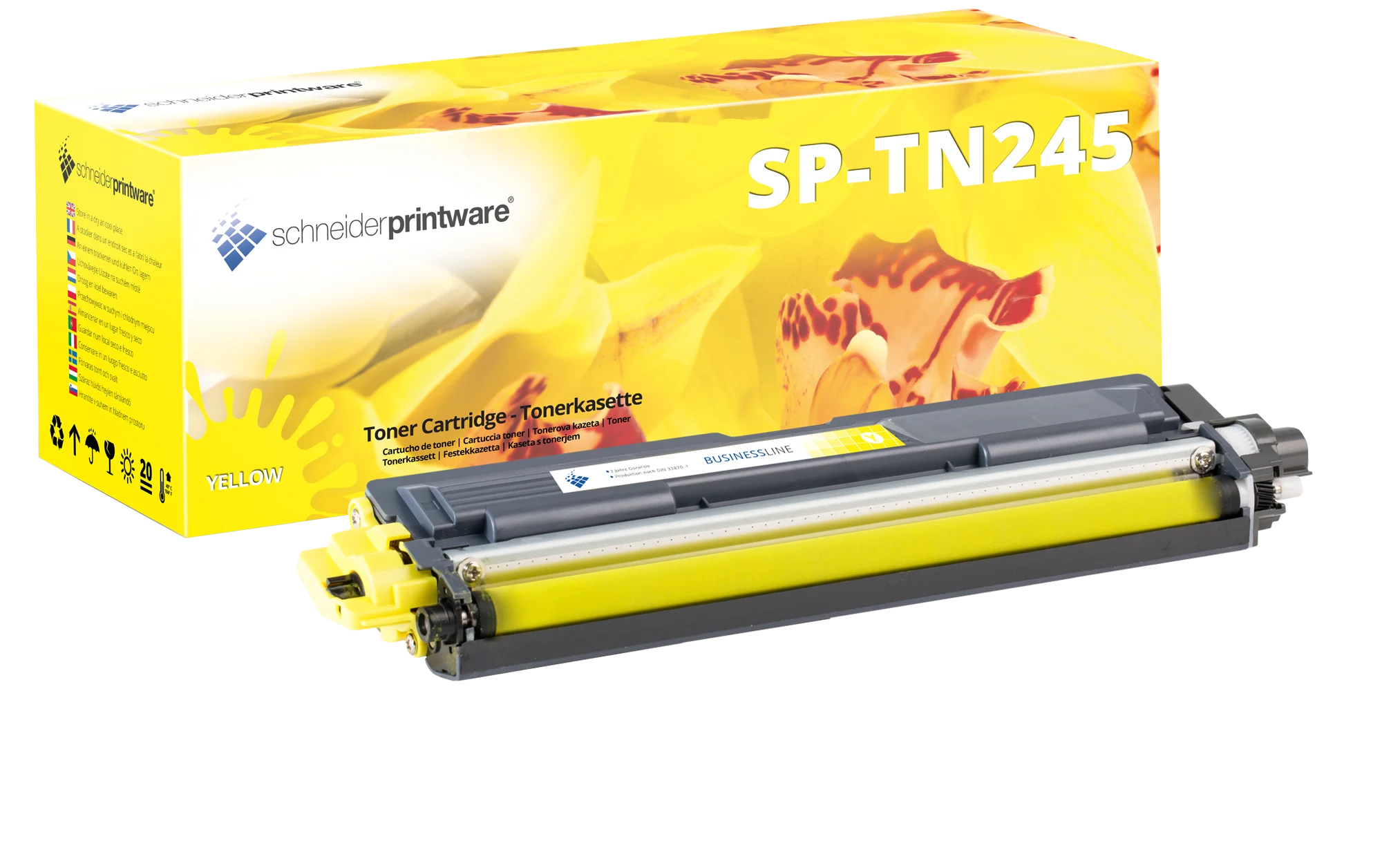 Schneiderprintware Toner 50% höhere Leistung ersetzt Brother TN-245Y