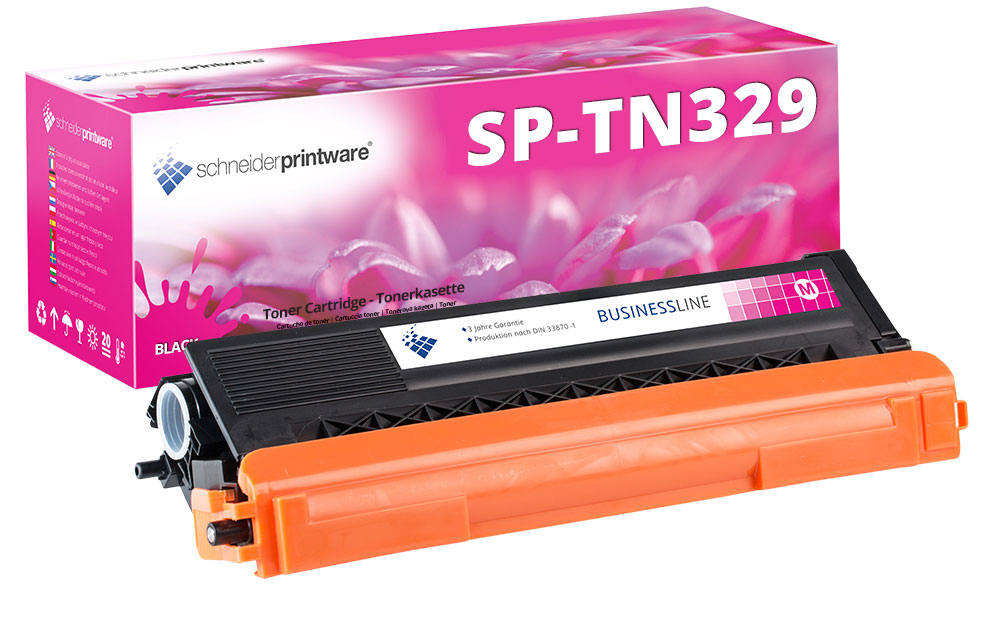 Schneiderprintware Toner | 30% höhere Leistung| ersetzt Brother TN-329M Magenta