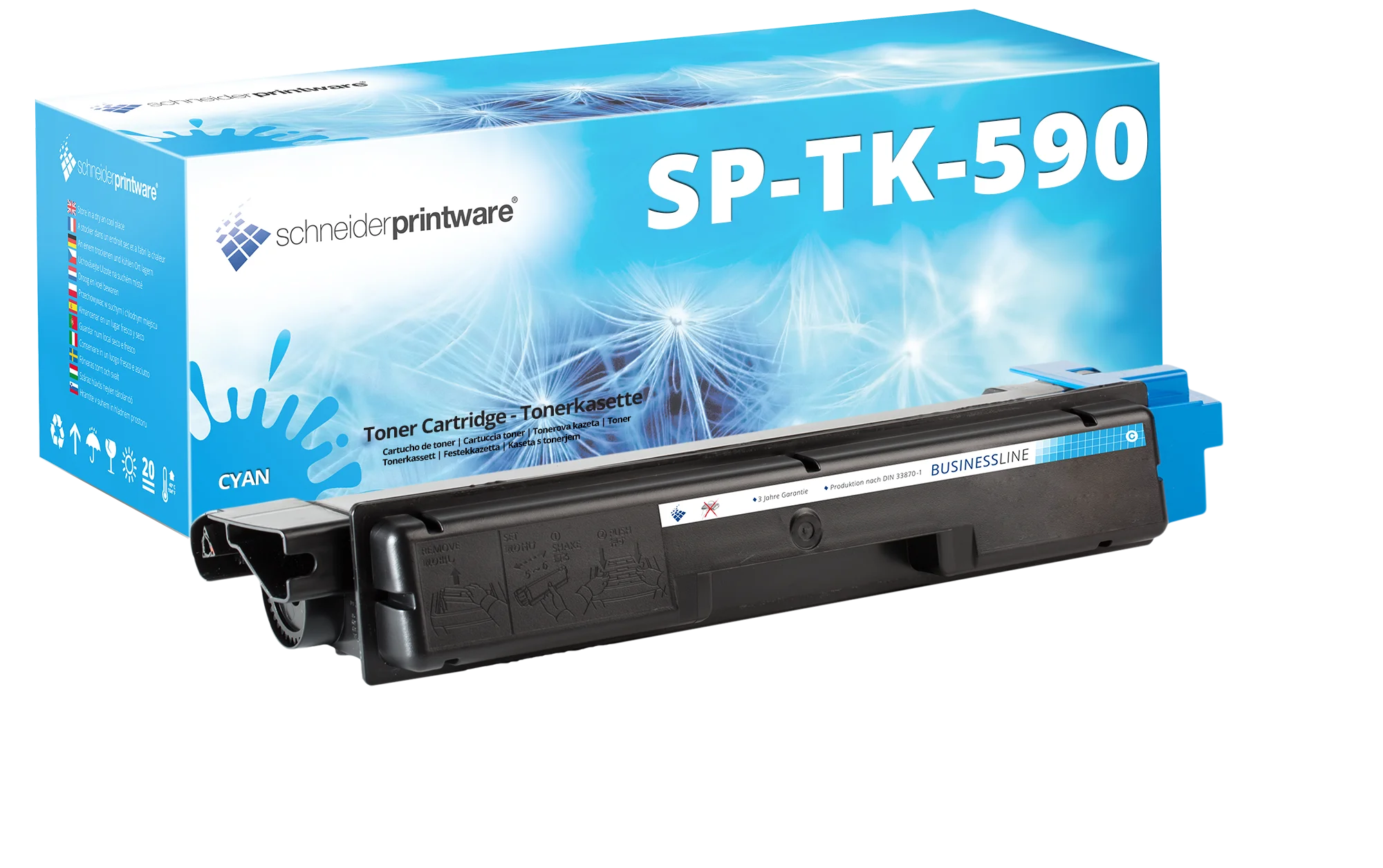 Hochleistungstoner 100% mehr Druckleistung ersetzt Kyocera TK-590C