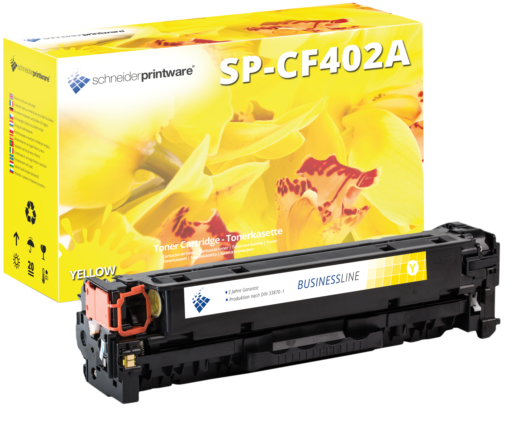 Schneider Printware Toner ersetzt HP CF402A Yellow 201A