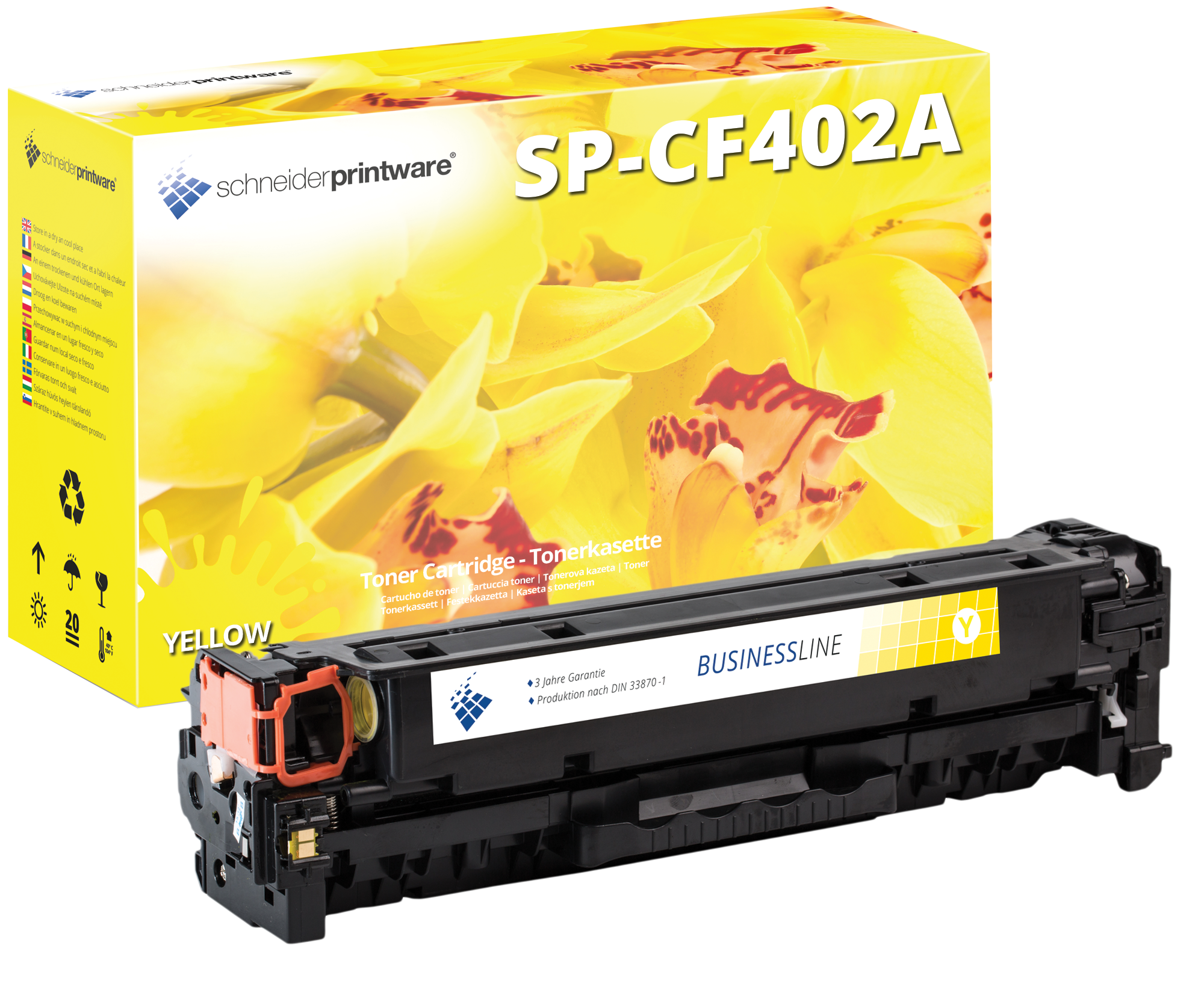 Kompatibel für HP CF402A / 201A Toner Gelb