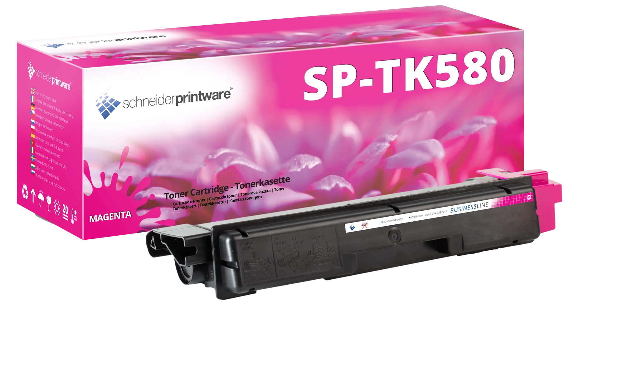 Hochleistungstoner 100% mehr Druckleistung ersetzt Kyocera TK-580M