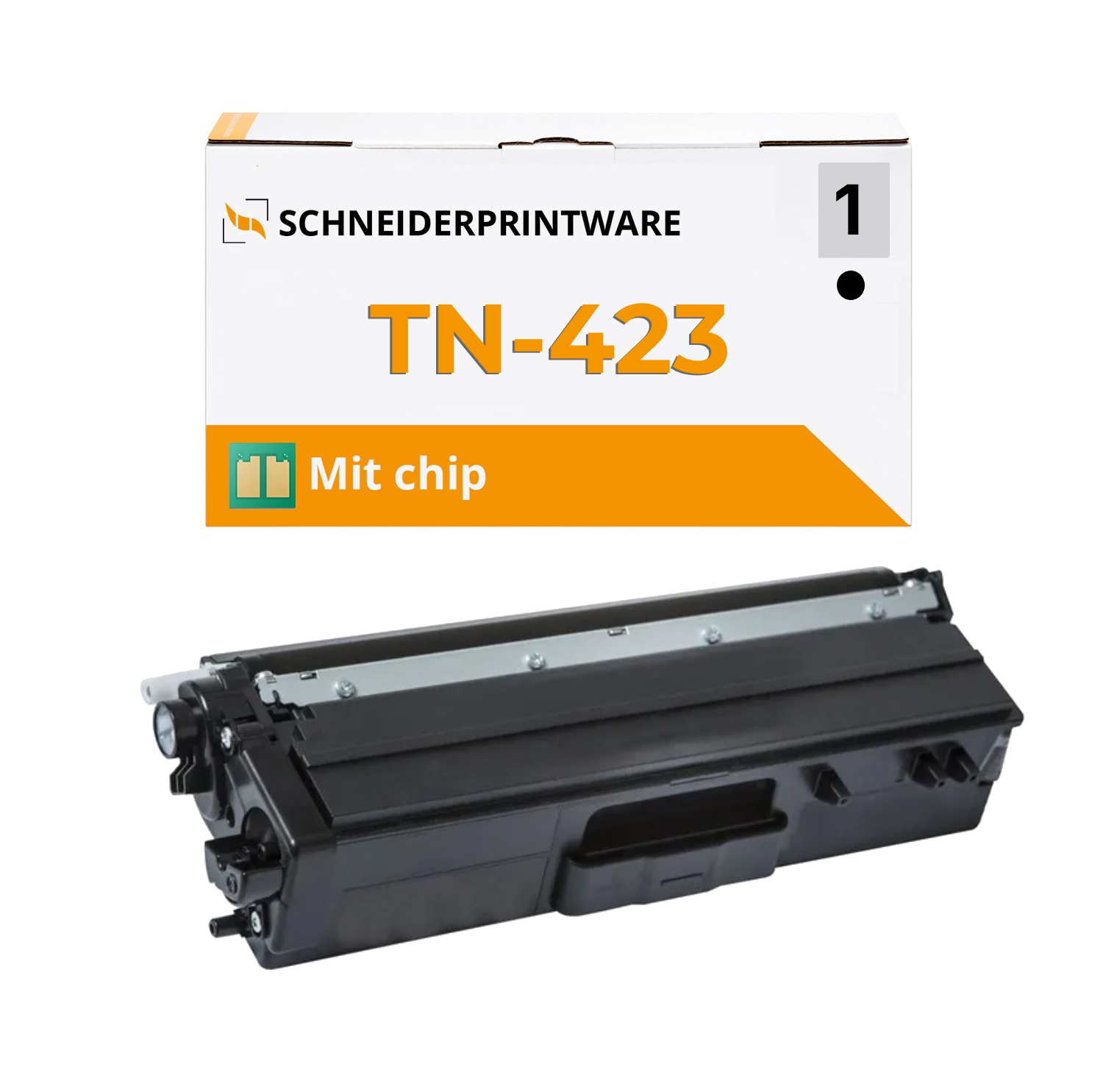 Kompatibel für Brother TN-423 Schwarz Toner mit Chip 