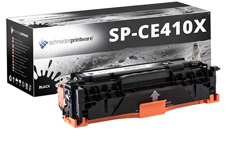 Hochleistungstoner 35% mehr Druckleistung ersetzt HP 305A / CE410X Schwarz