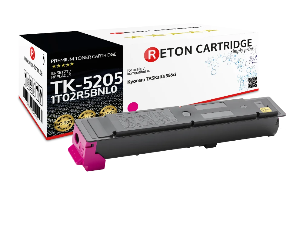 Original Reton Toner ersetzt Kyocera TK-5205M / 1T02R5BNL0