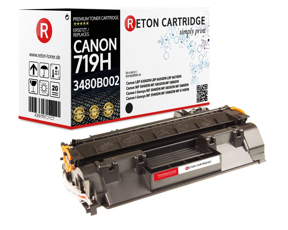Reton Toner 50% höhere Reichweite kompatibel zu CE505X / CRG-719H