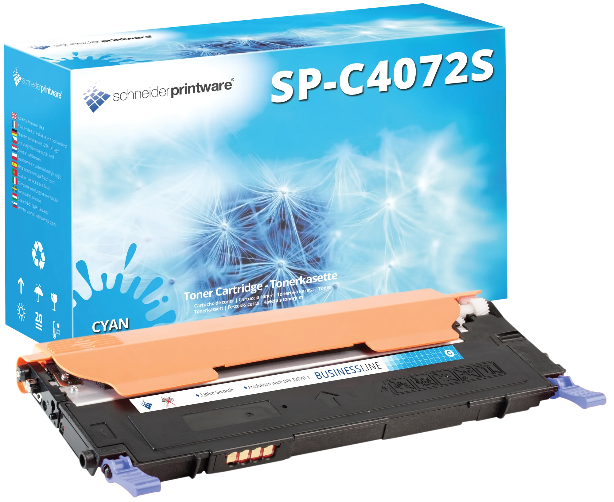 Schneiderprintware Toner ersetzt Samsung CLT-C4072S