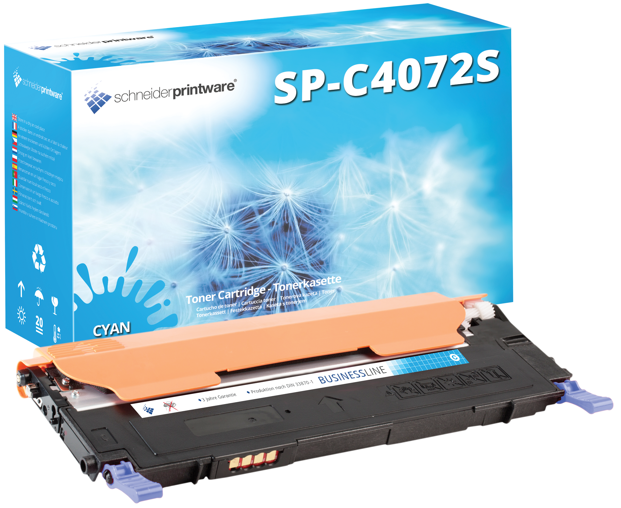 Schneiderprintware Toner ersetzt Samsung CLT-C4072S