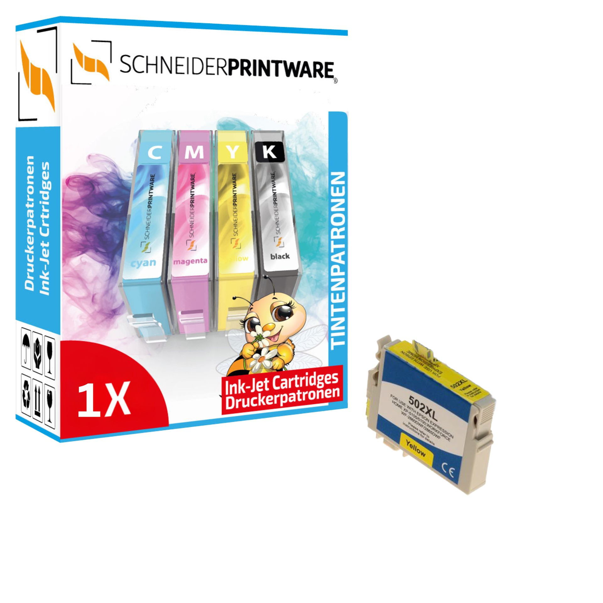 Kompatibel mit Epson 502XL Druckerpatrone Yellow