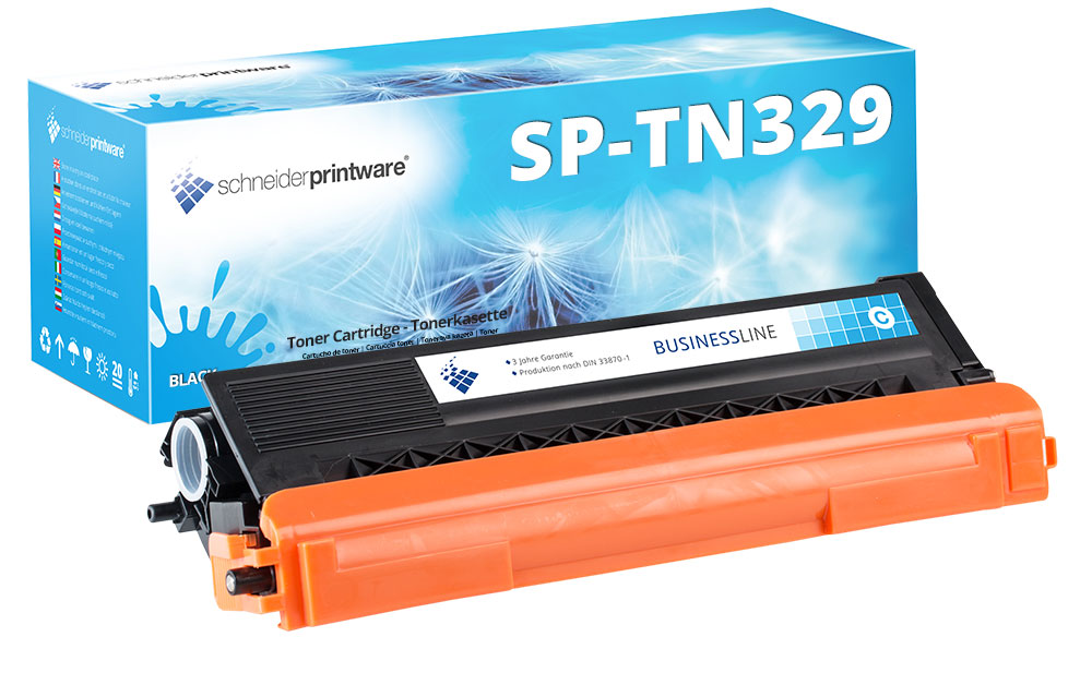 Schneiderprintware Toner | 30% höhere Leistung| ersetzt Brother TN-329C Cyan