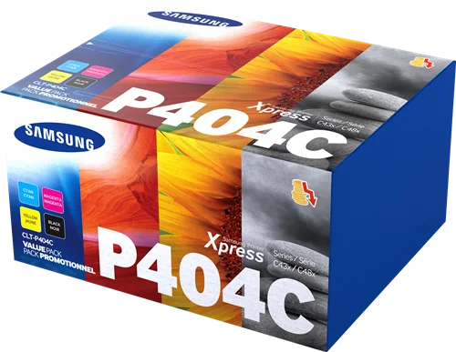 4 Samsung CLT-P404C Originaltoner Set