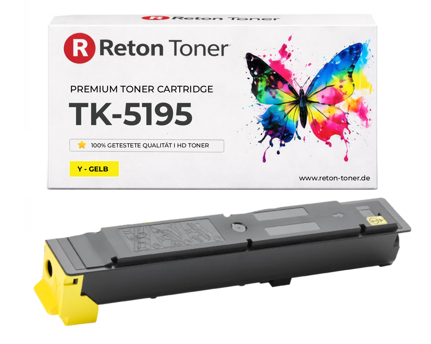 Original Reton Toner ersetzt Kyocera TK-5195Y / 1T02R4ANL0 Original Reton Toner ersetzt Kyocera TK-5195Y / 1T02R4ANL0
