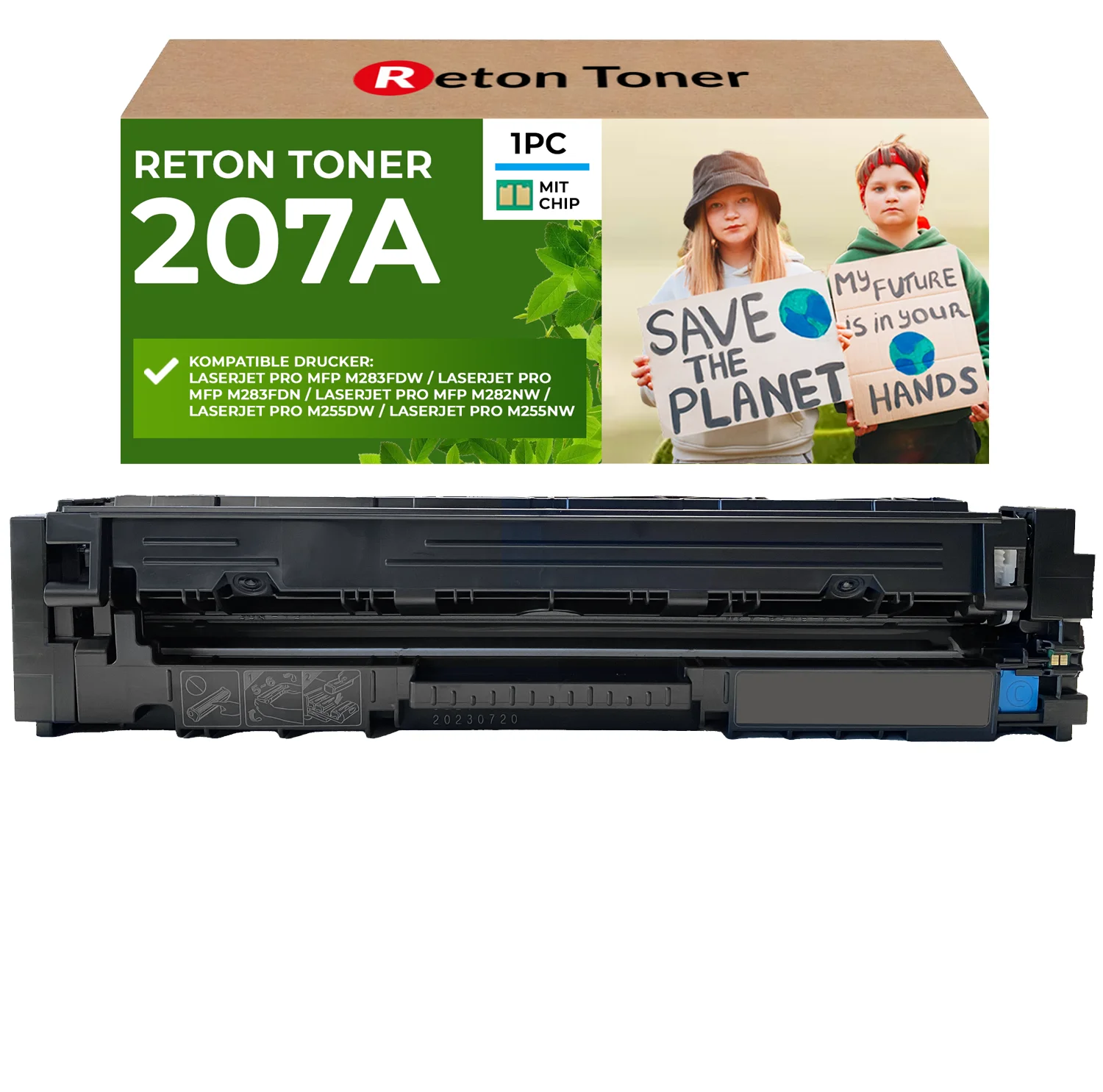 Recycelter HP 207A W2211A Toner [ MIT Recyceltem Original-CHIP] cyan