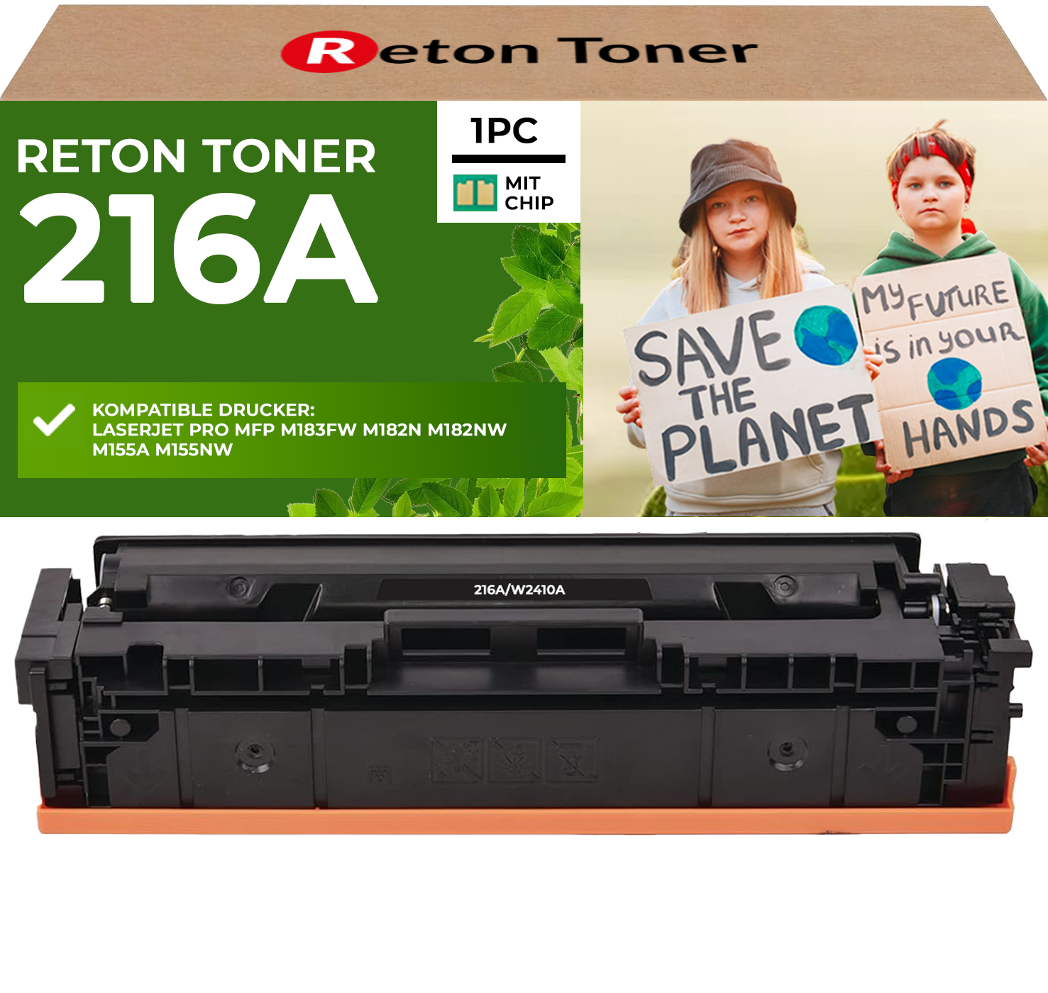 Fachgerecht aufbereitet für HP 216A / W2410A Toner [ MIT Recycelten Original-CHIP]