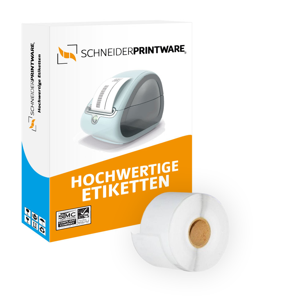 Kompatibel für Dymo LABELWRITER 310 (11356 / S0722560) Etikett 300x (41mm x 89mm) Weiss