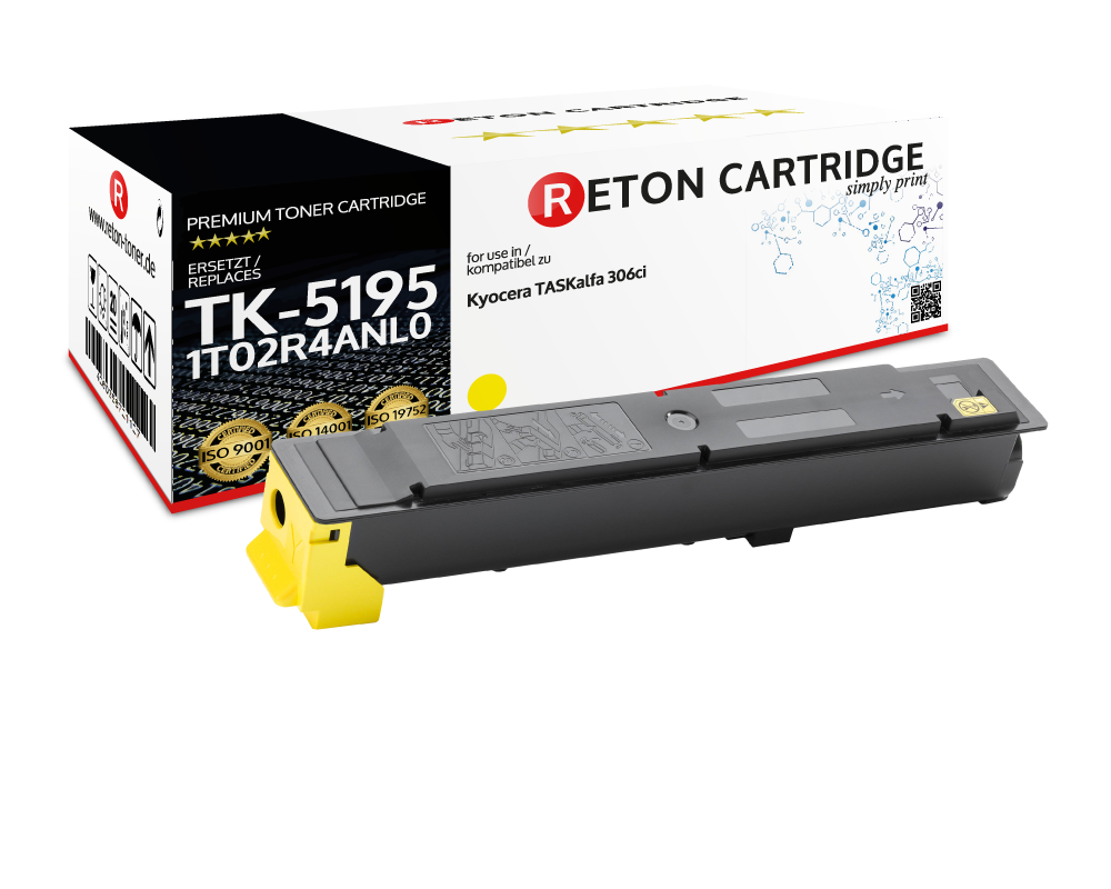 4x Original Reton Toner ersetzen Kyocera TK-5195 Multipack